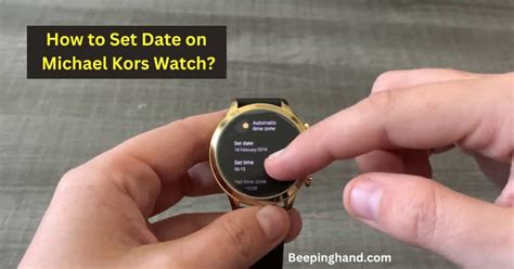 how to set date on watch michael kors|michael kors smart watch instructions.